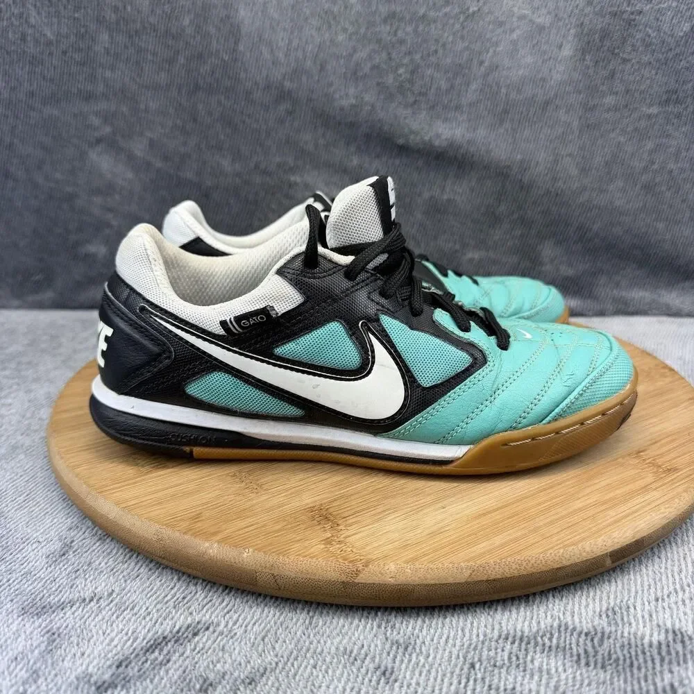 Nike 5 Gato Shoes Mens Size 5 Blue Black Indoor Soccer Sneakers 415122-310
